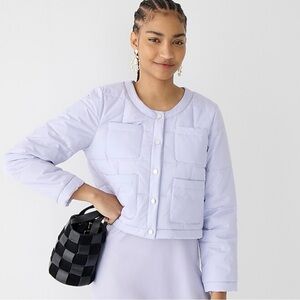 J.Crew Light Purple Quilted Puffer Jacket (Size XS)